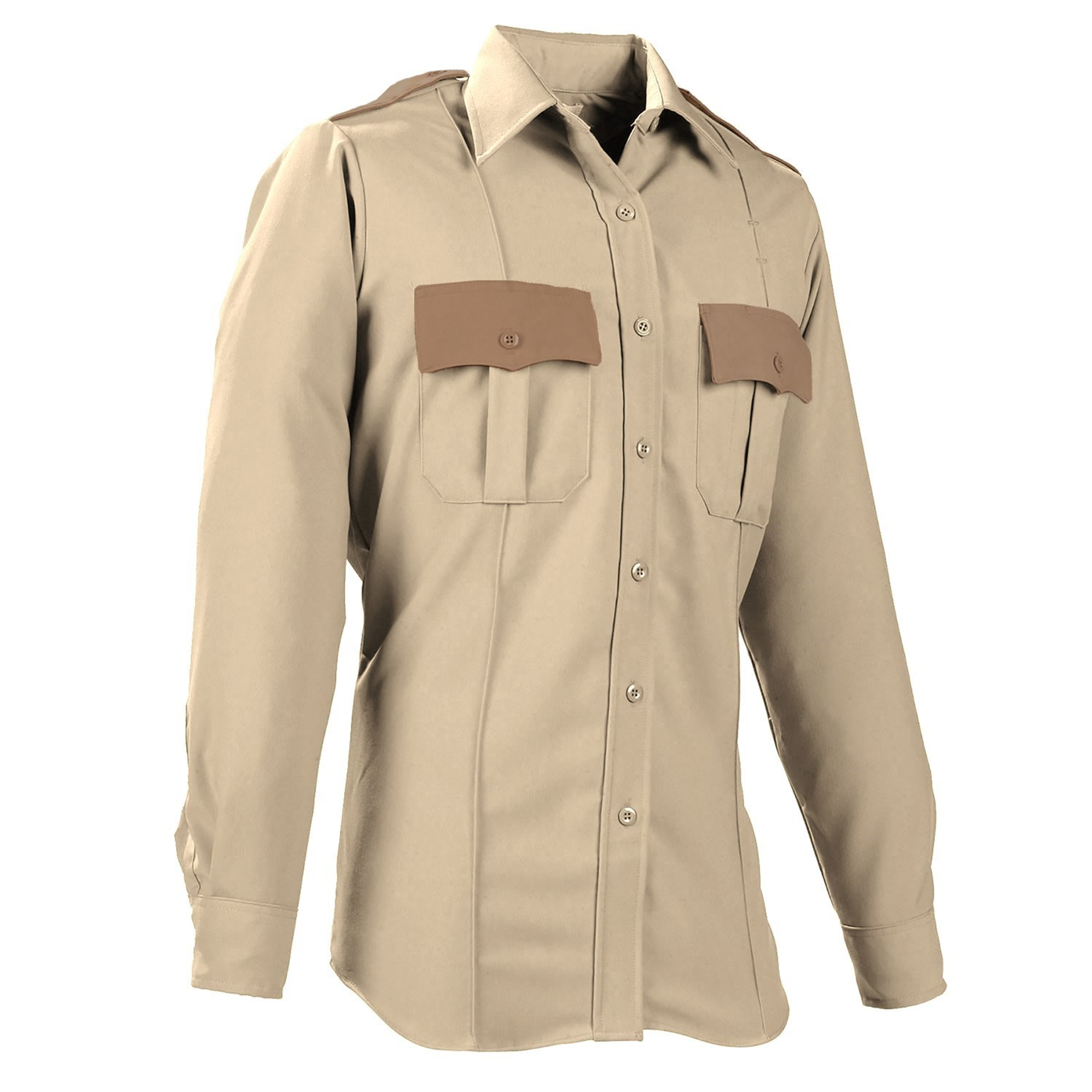 Elbeco DutyMaxx FLS Tan w/Brown Trim