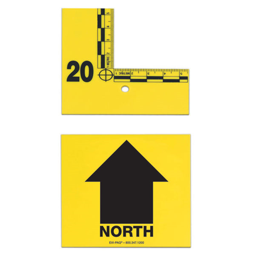 Forensics Source Flat-Type Arrow Markers, 3 North, Yellow