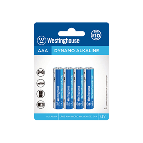 Energy Products Westinghouse AAA Alkaline 4 pack