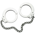 Peerless Handcuff Company Model 705C Oversize Leg Iron - Nickel Finish