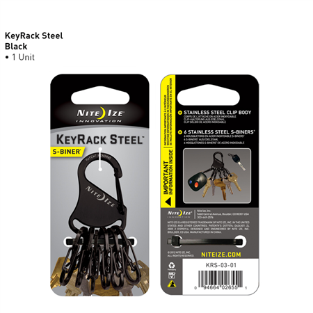 Nite-Ize KeyRack Steel S-Biner