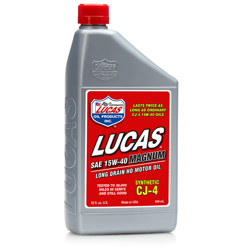 Lucas Oil SAE 15W-40 Magnum CJ-4 Long Drain Heavy Duty Motor Oil