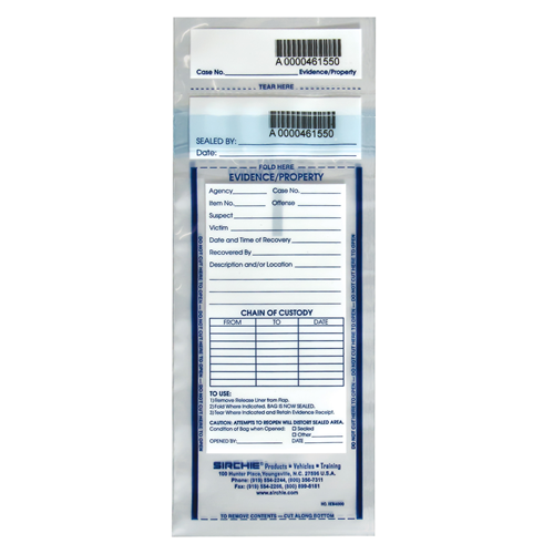 Sirchie Integrity Evidence Bag - 100 Pack