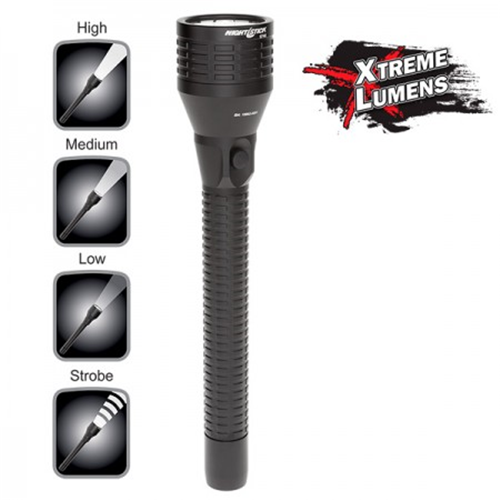Nightstick Metal Full-Size Dual-Light Flashlight - Rechargeable