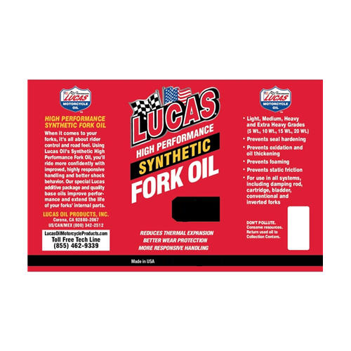 Lucas Oil Synthetic Fork Oil