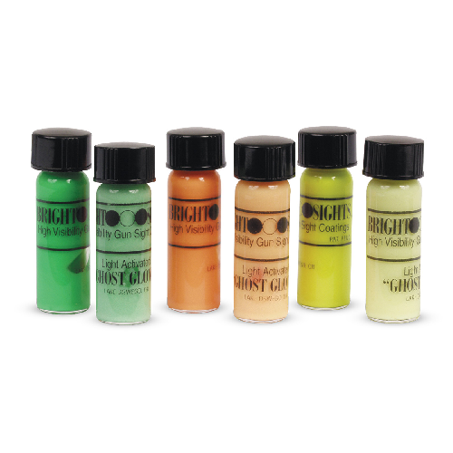 Truglo GLO-BRITE Hi-Visibility Paint Kit - Day-Brite (3 Colors) + Ghost Glow (3 Colors)