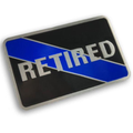 Thin Blue Line Retired Thin Blue Line Vehicle Emblem