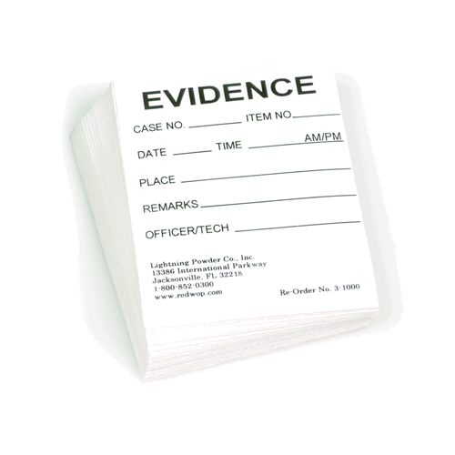 Lightning Powder Evidence ID Labels