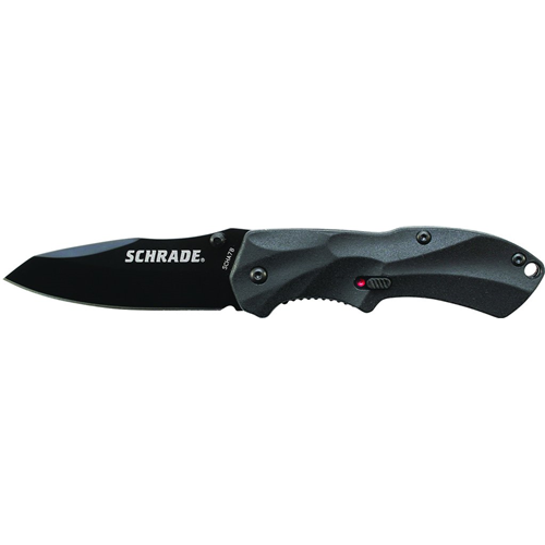 Schrade M.A.G.I.C. Assisted Black Blade, Black Handle, AUS-8 Steel