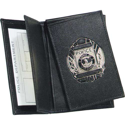 Strong Leather Company Side Open Double ID Flip-out Recessed Badge Case - Dress