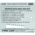 PRO-LOK Tools ASSA Key Decoder