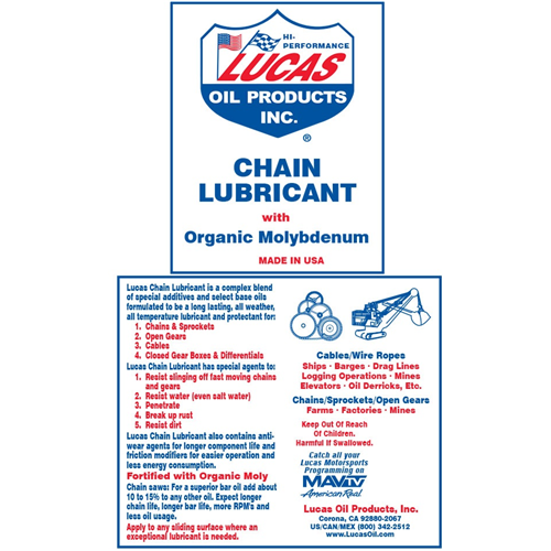 Lucas Oil Chain Lubricant