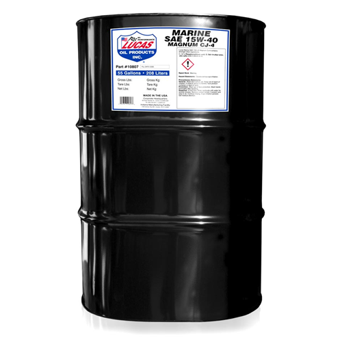 Lucas Oil Marine SAE 15W-40 API CJ-4 Oil (55 Gallon Drum)