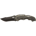 Smith & Wesson M&P M.A.G.I.C. Assist Liner Lock 4034 Stainless Steel Blade Gray Aluminum Handle w/Side Safety & Pocket Clip
