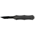 Smith & Wesson OTF Assist, Finger Actuator, Black 40% Serrated Tanto Blade AUS-8 Steel. No Ship CA, NY, MA