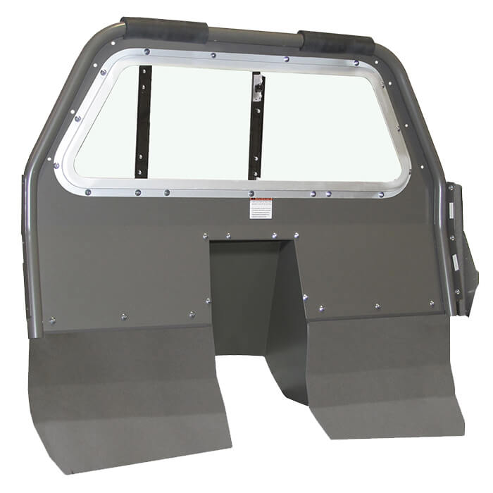 Pro-Gard Industries Space Saver Standard Prisoner Transport Partition - Center Sliding Poly Window