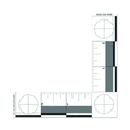 Lightning Powder Inch L-Shaped Scale