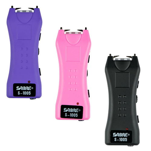 Sabre Dual Capacitor Stun Gun W/ LED Flashlight