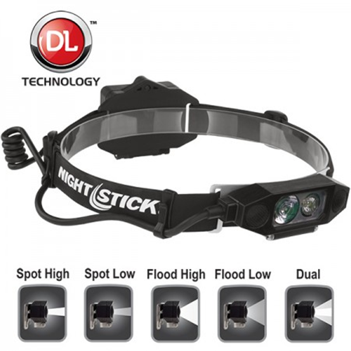 Nightstick Low-Profile Dual-Light Headlamp