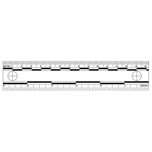 Sirchie White Photo Evidence Scales (6'')