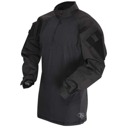 TRU-SPEC T.R.U. 1/4 Zip Combat Shirt - 65/35 Polyester Cotton Rip-Stop