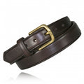 Boston Leather 1 1/4 Feather Edge Dress Belt
