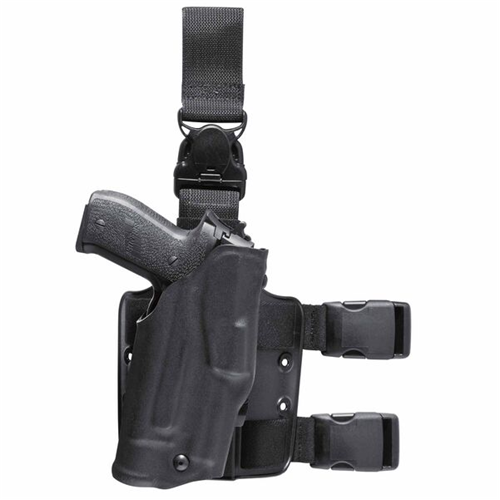 Safariland Model 6355 ALS Tactical Holster with Quick-Release Leg Harness for Springfield XD 9 w/ Light