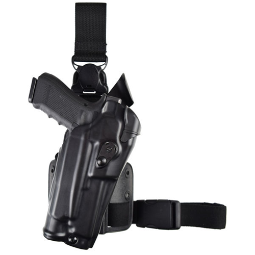 Safariland Model 6355RDS ALS Tactical Holster with Quick-Release Leg Strap for Glock 19 MOS w/ Light