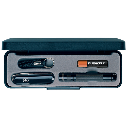 Maglite 1-Cell AAA Flashlight and Classic Swiss Army Knife Combo