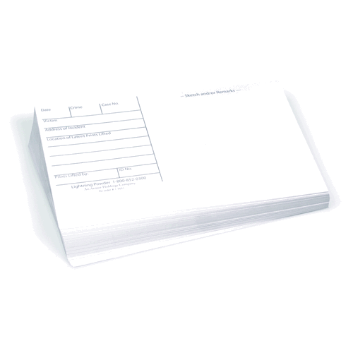 Lightning Powder Latent Print Cards