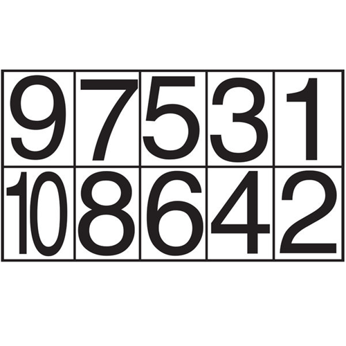 Lightning Powder Adhesive Photo Numbers Booklet