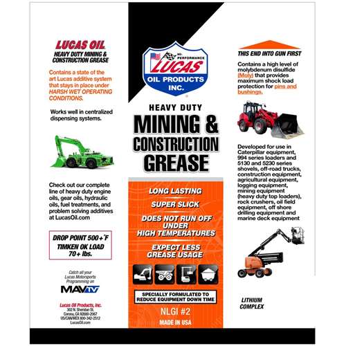 Lucas Oil Heavy Duty Mining & Construction Grease