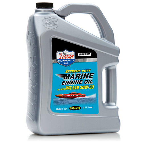 Lucas Oil Extreme Duty Marine Engine Oil Semi Synthetic SAE 20W-50