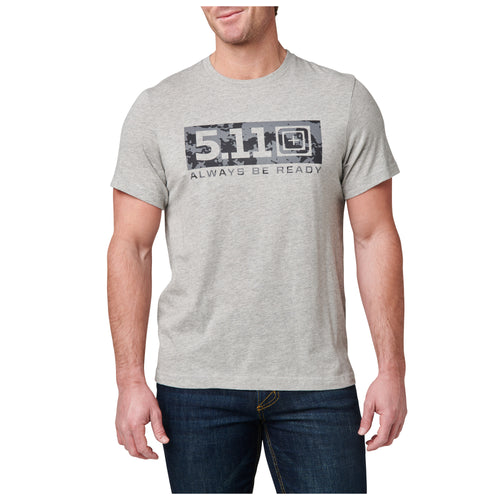 5.11 Tactical Atmos Logo Ss Tee - Heather Gray