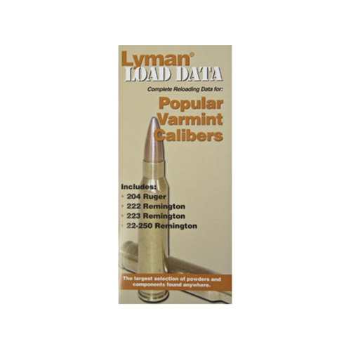 Lyman Products Load Data Book 20, 22 Cal
