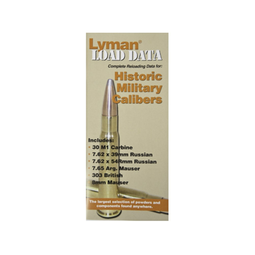 Lyman Products Load Data Book Old Military Calibers