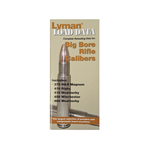 Lyman Products Load Data Book Big Bore Rifle