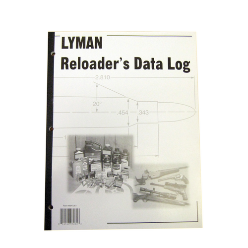 Lyman Products Reloaders Log