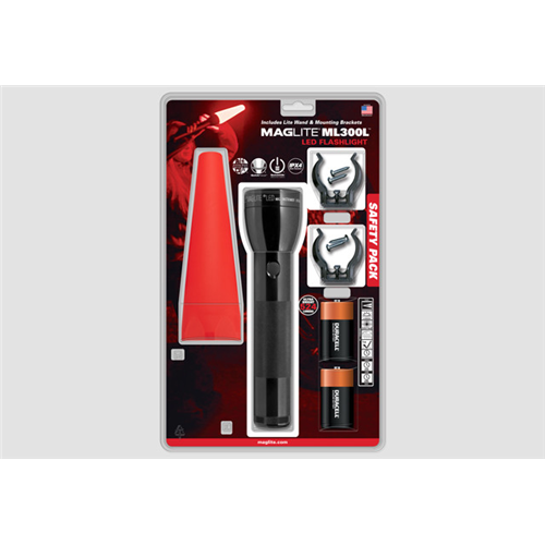 Maglite 2 D-Cell Roadside Safety Pack