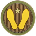 Maxpedition Yellow Footprints Morale Patch