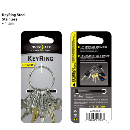 Nite-Ize KeyRing Steel - S-Biner
