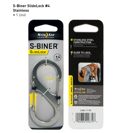 Nite-Ize S-Biner Stainless Steel SlideLock