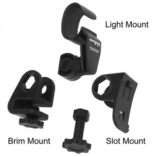 Nightstick Multi-Angle Helmet Mount for Accessory Slot or Brim