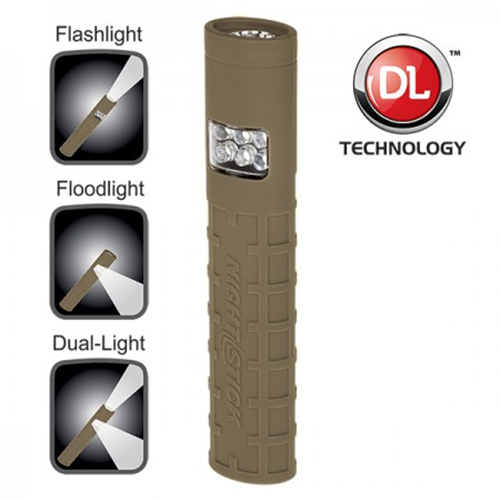 Nightstick Dual-Switch Dual-Light Flashlight - 2 AAA