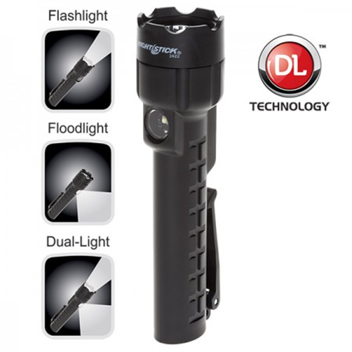 Nightstick Dual-Light Flashlight w/Dual Magnets