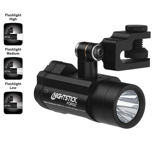 Nightstick Forge Helmet-Mounted Multi-Functional Flashlight - Black