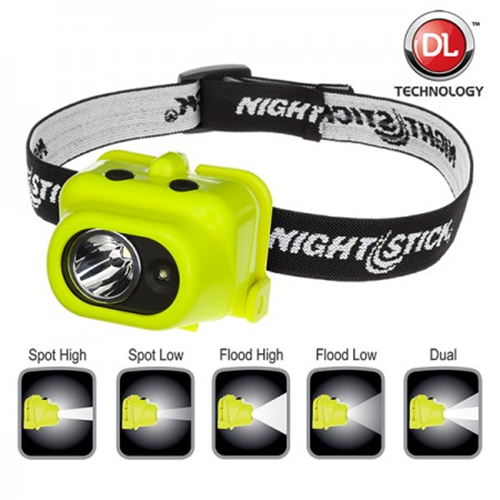 Nightstick Intrinsically Safe Multi-Function Dual-Light Headlamp