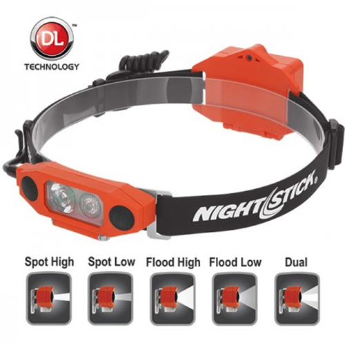 Nightstick DICATA Intrinsically Safe Low-Profile Dual-Light Headlamp