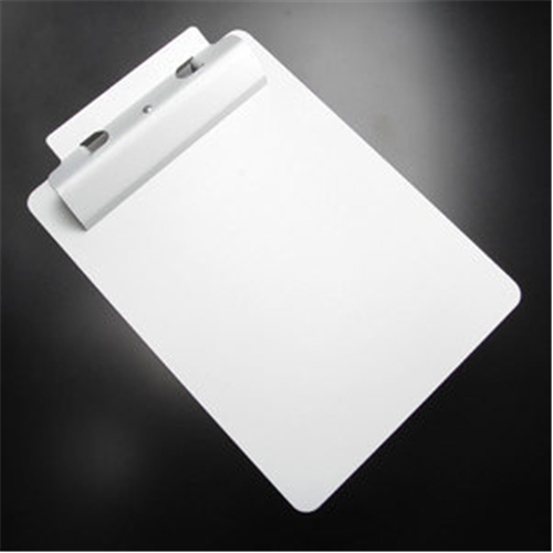 Posse Box Flat Clipboard Clear-Silver
