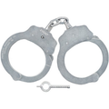 Peerless Handcuff Company Model 700C Chain Link Handcuffs - Nickel Finish